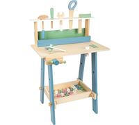 Small Foot 11375 Nordic Workbench, role-playing toy with accessories in light colours, for ages 3+ years