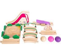 Small Foot 11379 Playground Marble Run made of wood with flexible elements, incl. marbles, for kids aged 18+ months