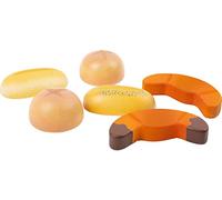 Small Foot 11437 Wooden Baked Goods Set fresh, role-playing accessories for the play kitchen and play store, 6 pcs.