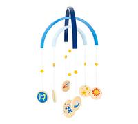 Small Foot 11451 Mobile Space, Made of Wood, Infant's Mobile with Space Figurines And Stars