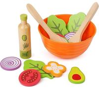 Small Foot 11476 Wooden Set, Children's Vegetarian Play Kitchen Accessory