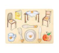 Small Foot Design Puzzle 11502 Everyday Objects - Wooden, detailed motifs - 12+ months