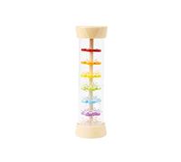 Small Foot 11567 Wooden Rainmaker with Balls in a Glass Look, a Rhythm Instrument and a Rattle for Babies and Infants Toys