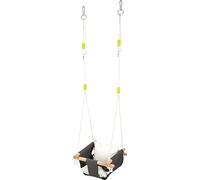 small foot 11584 Comfort Baby Swing made of wood and fabric w/length-adjustable ropes, suitable for outdoors & indoors