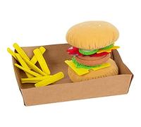 Small Foot 11686 Fabric Hamburger with Chips, toy foodstuffs set for play stores