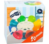 Small Foot 11694 Bells Carousel, colourful w/stand, set of 8 w/mallet & 8 songs, instrument for education, ages 3+ yrs