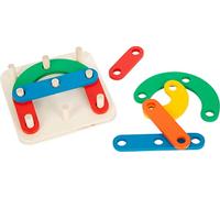 Small Foot 11741 Letters & Numbers Learning Puzzle made of wood, an insert puzzle game, for kids aged 4+ years