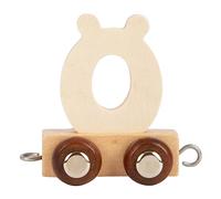 Small Foot 11759 Wooden Letter Train Ö, for name trains, umlaut for personalised nursery decor, for learning to read