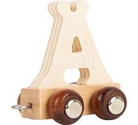 Small Foot 11760 Wooden Letter Train Ä, for name trains, umlaut for personalised nursery decor, for learning to read