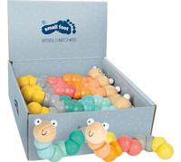 Small Foot 11772 Pastel Caterpillar Motoric Toy Display, for bending and twisting, for ages 12+ months