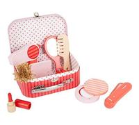 Small Foot 11776 Retro Makeup & Hair Stying Kit, made of wood, comprehensive toy beauty set, for ages 3+ years