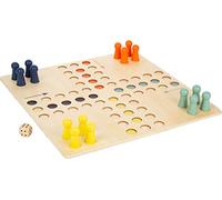 Small Foot 11783 Ludo XL Wooden for Four Players, Board Game for the Whole Family in Large Format, Age 4 and Up
