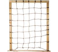small foot 11876 Climbing Net with figure-eight hooks, for mounting on three-sided wooden frame, for kids aged 3+ years