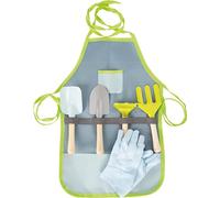 small foot 11881 Garden Apron with Gardening Tools made of wood & metal, incl. gardening gloves, for kids aged 3+ years