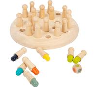 small foot 11962 Wooden Colours Memory, with 24 game pieces, for two to four players aged four years and up