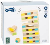 Small Foot 12027 Wobble Tower XXL Active Made of FSC 100% Certified Wood, Outdoor Family Game, from 3 Years Multi-coloured