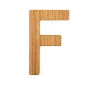 Small Foot 12059 ABC letter F made from sustainable bamboo, can be combined with other letters as a decoration or door sign