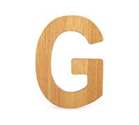 Small Foot 12060 ABC letter G made from sustainable bamboo, can be combined with other letters as a decoration or door sign