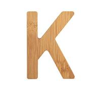 Small Foot 12064 ABC letter K made from sustainable bamboo, can be combined with other letters as a decoration or door sign