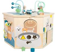 Small Foot 12231 XXL Pets Wooden Motor Activity Cube, extra-large insert/motor activity, multifunctional, ages 1+ years