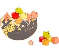 small foot 12236 Balancing Game "4 Friends", see-saw for horse fans w/fruit, wood, in game box, for ages 3+ years
