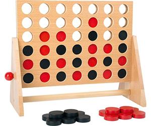 small foot 1981 parlour game "Four in a row" made of wood, classic competition size, from 5 years on