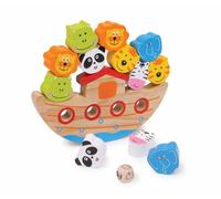 small foot 2490 wooden balancing ark game, balancing seesaw game with Noah's Ark, motoric game in ice, from 3 years old