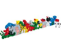 small foot 2841 wooden puzzle "Letters and Numbers", preschool learning set, from 5 years on