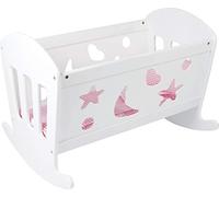small foot 2852 doll cradle doll bed "dream factory" made of wood, incl. blanket, pillow and mattress, from 3 years