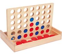 small foot 3460 family game Four in a row travel version, made of wood Classic