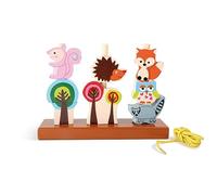 small foot 5872 - shape sorter "Autumn" made of wood, with colorful trees and animals, from 1 year