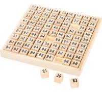 small foot 7583 school multiplication table made of wood, learn arithmetics in a playful way, from 7 years on