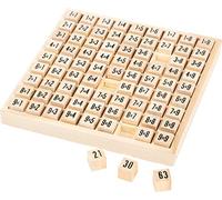 small foot 7583 school multiplication table made of wood, learn arithmetics in a playful way, from 7 years on