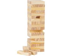 Small Foot 8004 Natural Wooden Wobble Tower - Trains Motor Skills, Skill and Patience, for Children from 4 Years