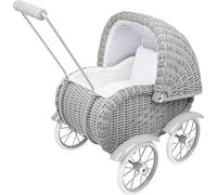 small foot 8771 doll's pram wickerwork, workmanship with braided basket, from 3 years