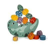 Small Foot Balancing Game Dino, stacking game made of FSC® 100%-certified wood, for kids aged 3+ years old, 12620