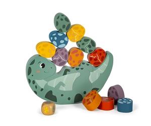 Small Foot Balancing Game Dino, stacking game made of FSC® 100%-certified wood, for kids aged 3+ years old, 12620