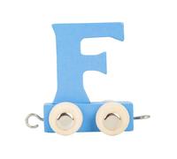 Small Foot Blue Wooden Train Letter 'F' Small Foot Multicolor