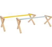 small foot Children's Cavaletti Hurdle Set, wood, jumping hurdles for the garden, for horse fans aged 3+ years, 12397