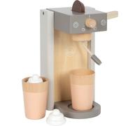 small foot Coffee Machine Set grey tasty, wood, coffee discs & milk foam, toy kitchen add-ons, for ages 3+ yrs, 12680