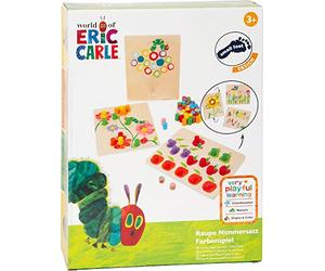 Small Foot Colour Play Very Hungry Caterpillar Wooden Educational Toy for Sorting and Learning Colours, from 4 Years, 11431