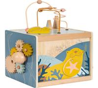 small foot Cube Seaside, Wood, Versatile Motor Activity Toy for Toddlers, Ages 1