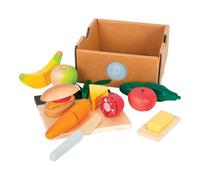 small foot Cuttable Lunch Set "fresh", wood, accessory for play kitchens & stores, role play toy for ages 2+ yrs., 12331