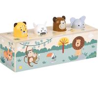 small foot Dierengeluiden duwspeelgoed 'Safari', FSC-gecertificeerd hout, 4 dier
