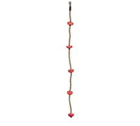 Small Foot Everest 11582 Climbing Rope Weatherproof Material with Circlip and Treads from 3 Years, Natural, ca. 200 x 10 x 10 cm