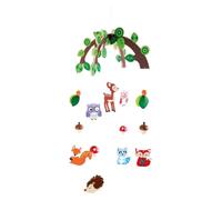 Small Foot Forest Animal Wooden Mobile, Multi-Colour