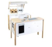Small Foot Fresh 11436 Wooden Shop and Children's Kitchen with Accessories and Play Kitchen from 3 Years