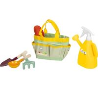 small foot Garden Bag with Tools "Tiny Garden", kid-friendly garden tool set, wood & metal, for ages 3+ years, 12664