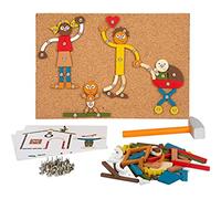 small foot Home and Family Hammer Toy, wood, with cork board and hammer, for kids aged 3+ years, 12359