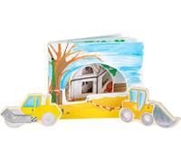 Small Foot Interactive Construction Site Wood Picture Book